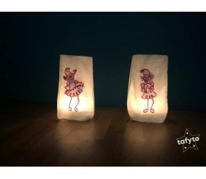 Stickserie - Line Art Weihnachtselfe